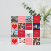 Cartes Pour Fêtes Annuelles Joyeuse Saint-Valentin 8 Grille de photos (Debout devant)