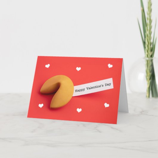 Cartes Pour Fêtes Annuelles Joyeuse Saint-Valentin à tous Biscuit Chinois (Devant)