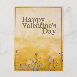 Cartes Pour Fêtes Annuelles Joyeuse Saint-Valentin avec Prairie de Fleurs Vint