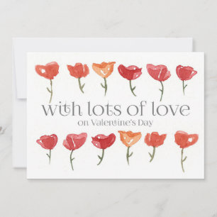 Cartes Pour Fêtes Annuelles Joyeuse Saint-Valentin Beaucoup d'amour Fleurs