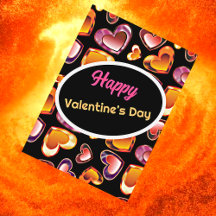 Joyeuse Saint-Valentin Cœurs de gemme étincelants