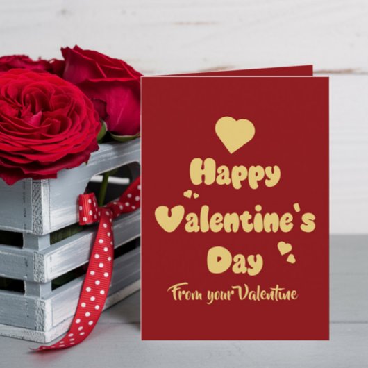 Cartes Pour Fêtes Annuelles Joyeuse Saint-Valentin Cœurs Mignons