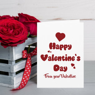 Cartes Pour Fêtes Annuelles Joyeuse Saint-Valentin Cœurs Mignons