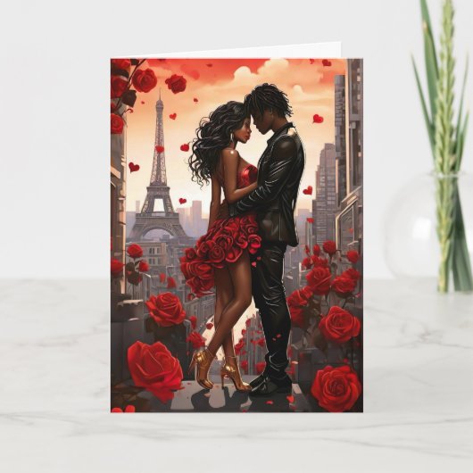 Cartes Pour Fêtes Annuelles Joyeuse Saint-Valentin Couple (Devant)