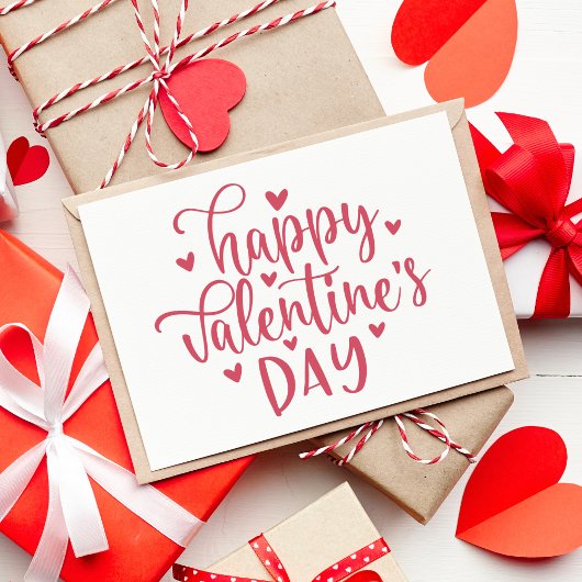 Cartes Pour Fêtes Annuelles Joyeuse Saint-Valentin Écriture Décorative Personn