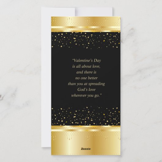 Cartes Pour Fêtes Annuelles Joyeuse Saint-Valentin Élégante Classique Magnifiq (Dos)