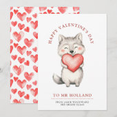 Cartes Pour Fêtes Annuelles Joyeuse Saint-Valentin enseignant    (Devant / Derrière)