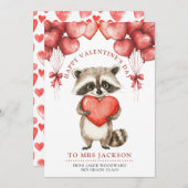 Cartes Pour Fêtes Annuelles Joyeuse Saint-Valentin enseignant    (Devant / Derrière)