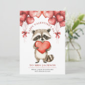 Cartes Pour Fêtes Annuelles Joyeuse Saint-Valentin enseignant    (Debout devant)