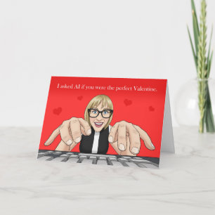Cartes Pour Fêtes Annuelles Joyeuse Saint-Valentin Humour Femme en train de ta