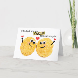 Cartes Pour Fêtes Annuelles Joyeuse Saint-Valentin Humour pour couple de nacho
