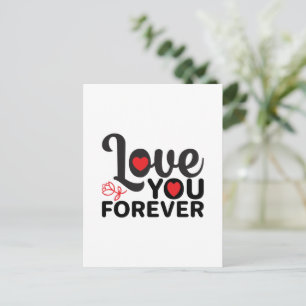 Cartes Pour Fêtes Annuelles Joyeuse Saint-Valentin - Je t'aime pour toujours I