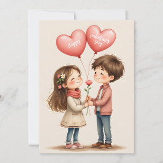 Cartes Pour Fêtes Annuelles Joyeuse Saint-Valentin joli couple