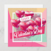 Cartes Pour Fêtes Annuelles Joyeuse Saint-Valentin Joli Message de Tendence (Devant / Derrière)