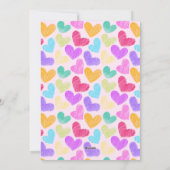 Cartes Pour Fêtes Annuelles Joyeuse Saint Valentin Jolis cœurs pastel photo (Dos)