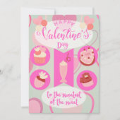 Cartes Pour Fêtes Annuelles Joyeuse Saint-Valentin, la plus douce des douces (Devant)