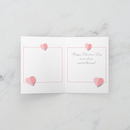 Cartes Pour Fêtes Annuelles Joyeuse Saint-Valentin "L'amour est dans l'air !" (Intérieur)