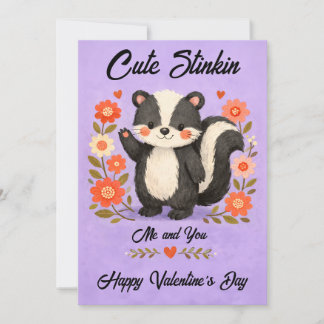 Cartes Pour Fêtes Annuelles Joyeuse Saint-Valentin mignonne et puante