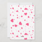 Cartes Pour Fêtes Annuelles Joyeuse Saint-Valentin Motif de coeurs rouges rust (Dos)