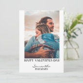 Cartes Pour Fêtes Annuelles Joyeuse Saint-Valentin Photocard (Debout devant)