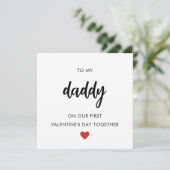 Cartes Pour Fêtes Annuelles Joyeuse Saint-Valentin pour Papa (Debout devant)