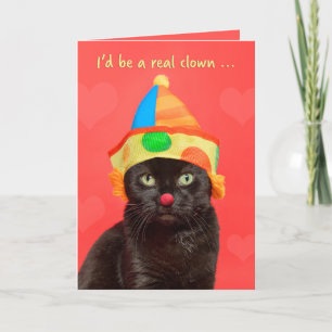 Cartes Pour Fêtes Annuelles Joyeuse Saint-Valentin pour tout le monde Chat drô