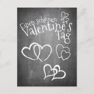 Cartes Pour Fêtes Annuelles Joyeuse Saint-Valentin sur un tableau craie