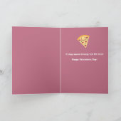 Cartes Pour Fêtes Annuelles Joyeuse Saint-Valentin Tranche De Pizza Mignonne H (Intérieur)
