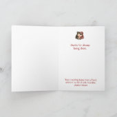 Cartes Pour Fêtes Annuelles Joyeuse Soeur de Noël, Teddy Bear Hugues (Intérieur)