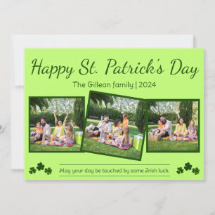Cartes Pour Fêtes Annuelles Joyeuse St. Patrick famille trèfles 3 photo