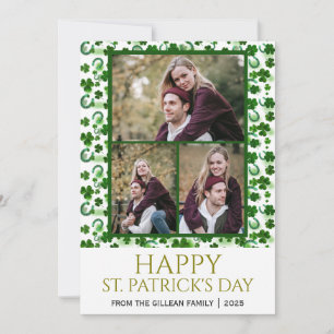 Cartes Pour Fêtes Annuelles Joyeuse St patricks day Shamrocks famille 3 photo