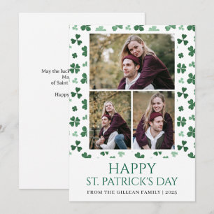 Cartes Pour Fêtes Annuelles Joyeuse St patricks day Shamrocks famille 3 photo