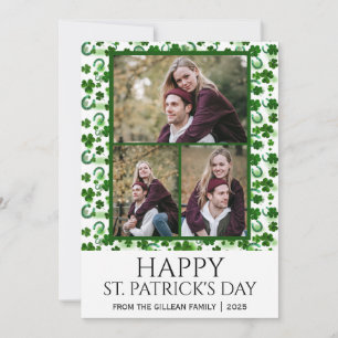 Cartes Pour Fêtes Annuelles Joyeuse St patricks day Shamrocks famille 3 photo