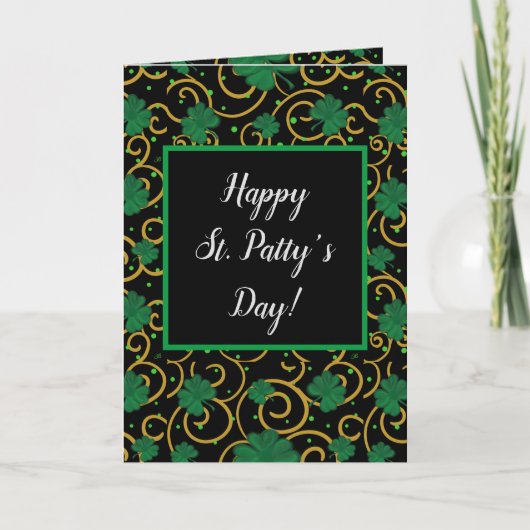 Cartes Pour Fêtes Annuelles Joyeuse St. Patty's Day      (Devant)