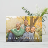 Cartes Pour Fêtes Annuelles Joyeuse superposition | Photo (Debout devant)