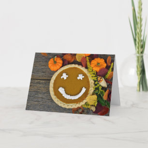 Cartes Pour Fêtes Annuelles Joyeuse tarte Citrouille de Thanksgiving