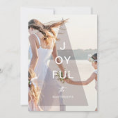 Cartes Pour Fêtes Annuelles Joyeuse toiture d'arbre rose Noël (Devant)