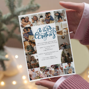 Cartes Pour Fêtes Annuelles Joyeuse typographie de Noël 17 Photo