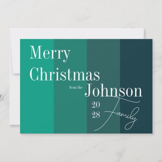 Cartes Pour Fêtes Annuelles Joyeuse typographie de Noël non photo (Devant)