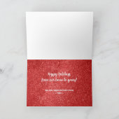 Cartes Pour Fêtes Annuelles Joyeuse typographie de Noël pliée (Intérieur)