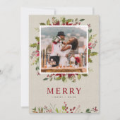 Cartes Pour Fêtes Annuelles Joyeuse verdure | Appartement photo Mariage (Devant)