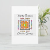 Cartes Pour Fêtes Annuelles Joyeuses Bonnes Fêtes de Noël (Debout devant)