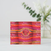 Cartes Pour Fêtes Annuelles Joyeuses couleurs Joyeux Noël Bonne année design (Debout devant)