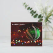 Cartes Pour Fêtes Annuelles Joyeuses décorations de bulbes de Noël (Debout devant)