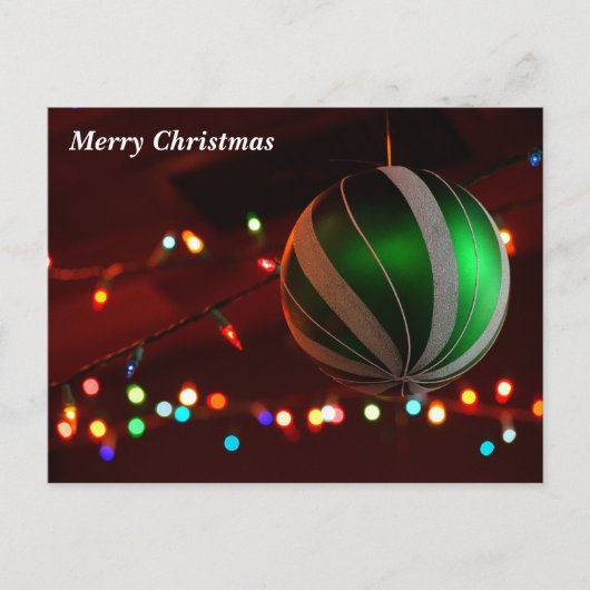 Cartes Pour Fêtes Annuelles Joyeuses décorations de bulbes de Noël (Devant)