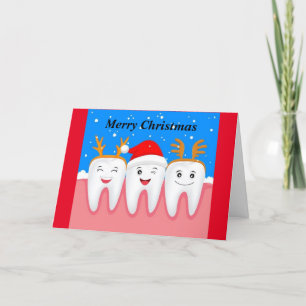 Cartes Pour Fêtes Annuelles Joyeuses dents de Noël