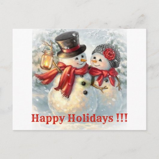 Cartes Pour Fêtes Annuelles Joyeuses Fêtes !!! (Devant)