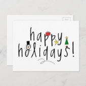 Cartes Pour Fêtes Annuelles Joyeuses fêtes (Devant / Derrière)