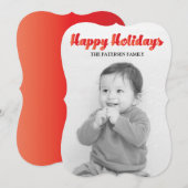 Cartes Pour Fêtes Annuelles Joyeuses fêtes (Devant / Derrière)