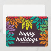 Cartes Pour Fêtes Annuelles joyeuses fêtes (Devant / Derrière)